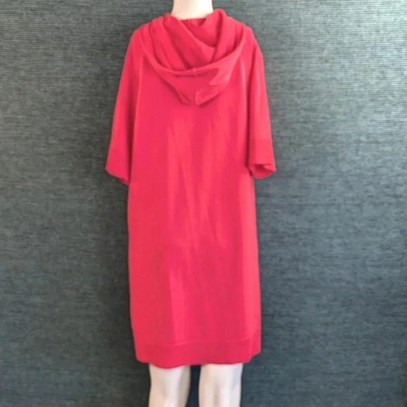 Michael Kors Coral Logo Tape Hoodie Dress - Picture 3 of 9